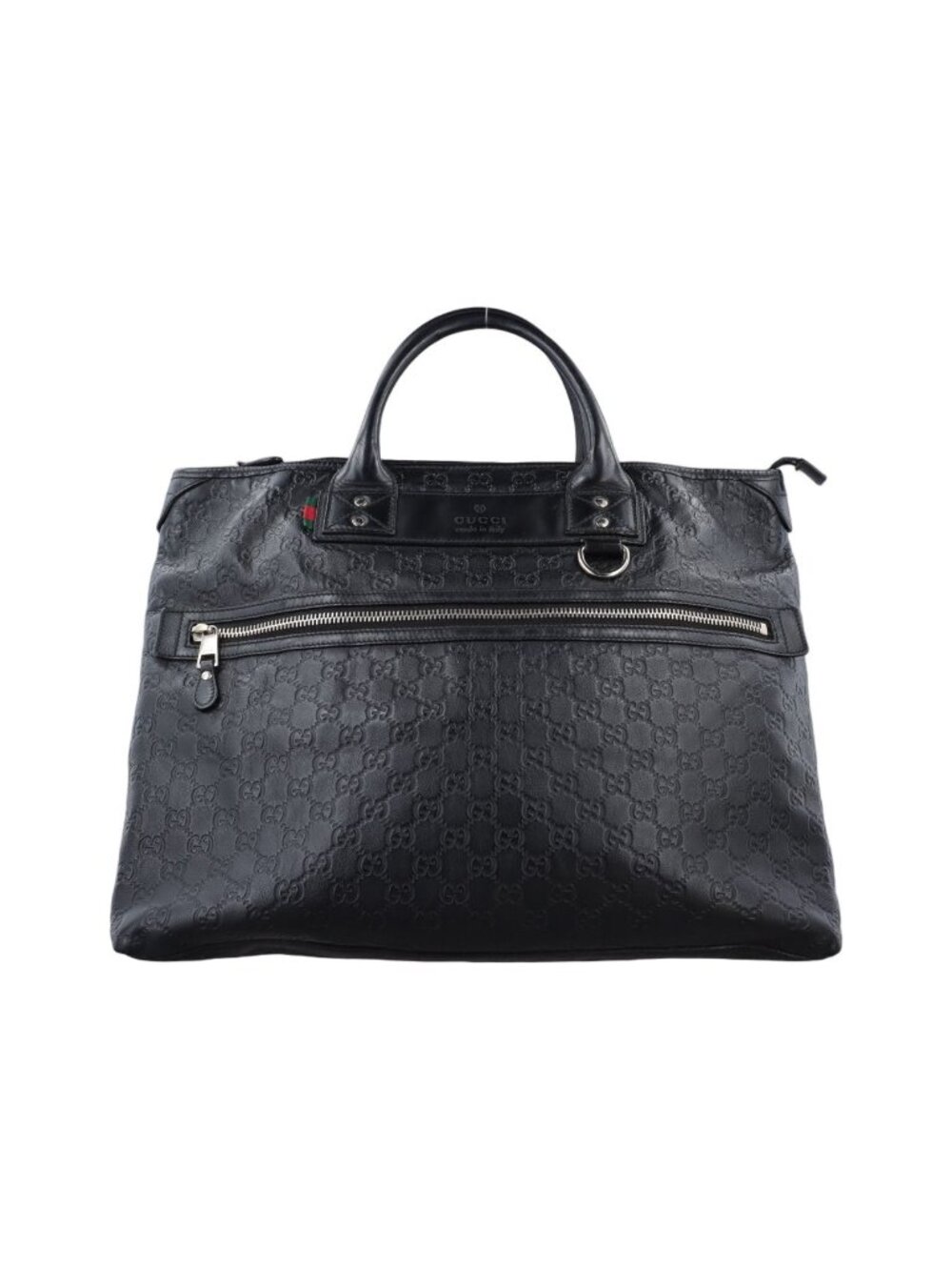 Gucci Guccissima Black Leather Handbag